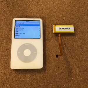 ipod classic 5世代 A1136 バッテリー交換修理！データそのままで承っております！