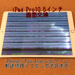 【iPad Pro 10.5インチ】水没したら画面がおかしくなった！？水没の場合はあらゆる異常が出る可能性があります！