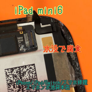 iPad mini 6 ( A2567 A2568 ) 水没修理！飲み物をこぼして電源が入らない。。